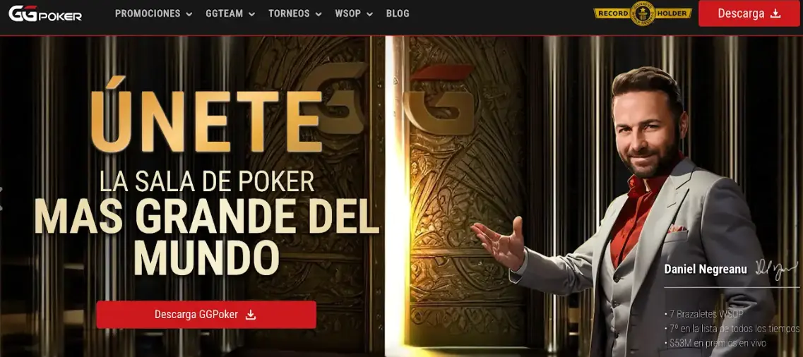 Página web de GGPóker GGPóker